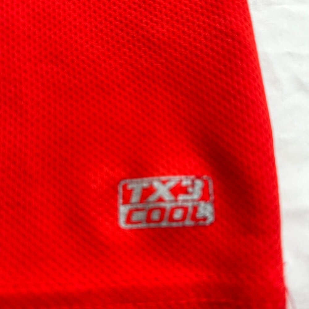 Texas Rangers Baseball TX3 Cool Red Polo Shirt Size L/G Mens Athletic Fit - Picture 7 of 10